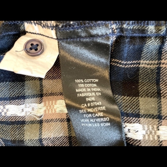 𝅺girl KRAZY LONG SLEEVE BOHO PLAID FRINGE SHIRT-Size S - Picture 12 of 16